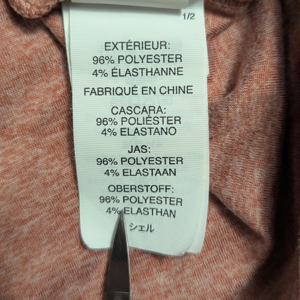 Vuori Strato Tech Polo Mens Large Terracotta Heather Short Sleeve Shirt V188 - Picture 5 of 7